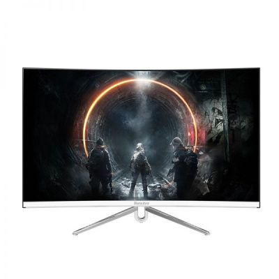 купить Монитор ЖК 31.5* Huntkey M3281C <1920*1080, LED, 60Hz, 4ms, DVI HDMI VGA, изогнутый, WHITE> в Алматы
