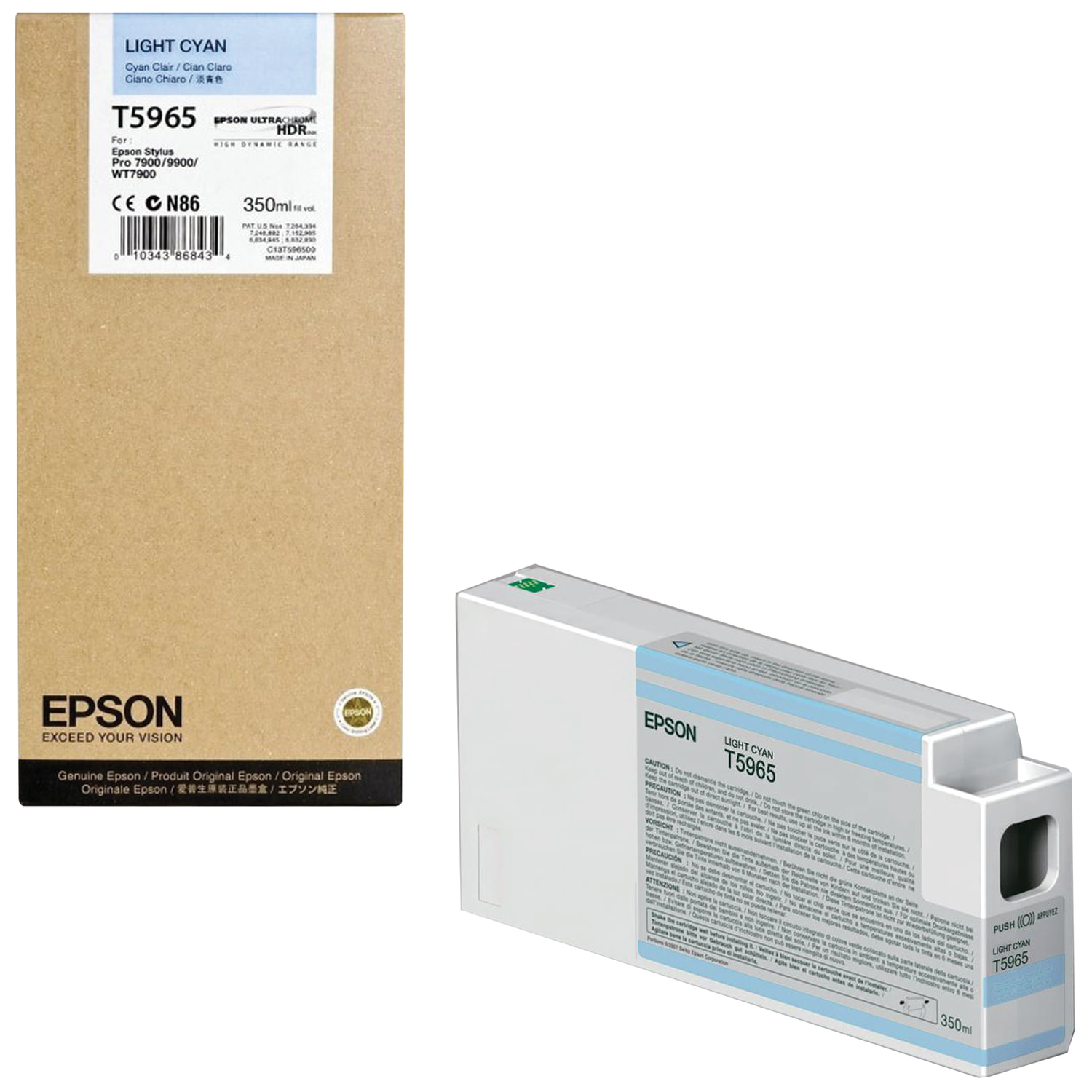 купить Картридж Epson C13T596500 SP 7900 / 9900 светло-голубой в Алматы