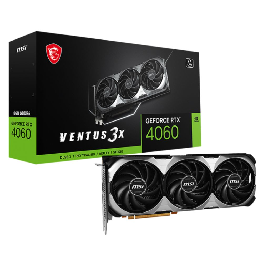 купить Видеокарта MSI GeForce RTX 4060 VENTUS 3X 8G в Алматы