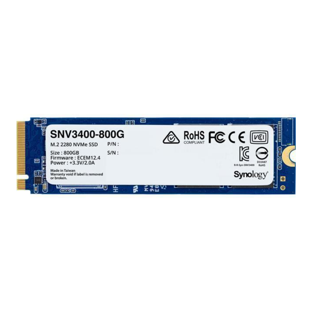 купить Накопитель твердотельный Synology SNV3400-800G  SSD 800 GB M.2 2280 NVMe PCIe 3.0 x4 DWPD (0,68) MTBF (1,8) в Алматы