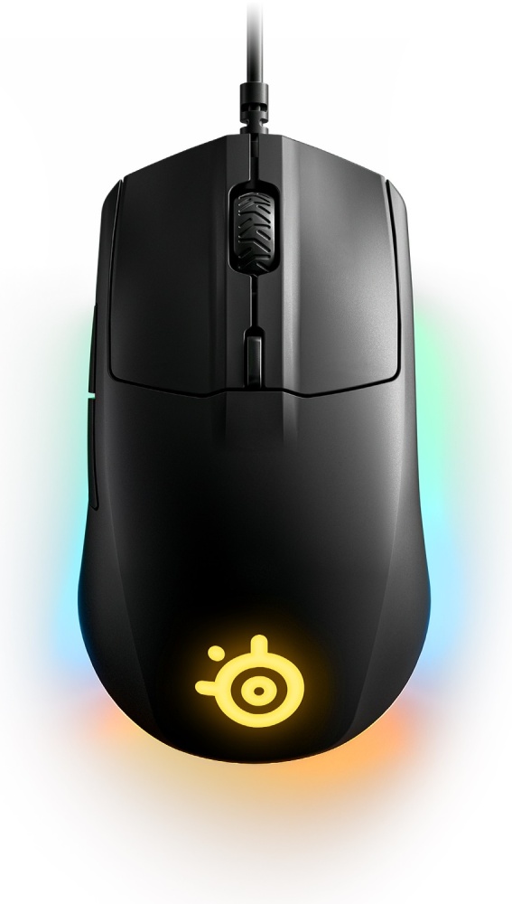 купить Мышка игровая Steelseries Rival 3 Оптическая/8500DPI/ 6кнп/RGB/USB/Black (62513) в Алматы