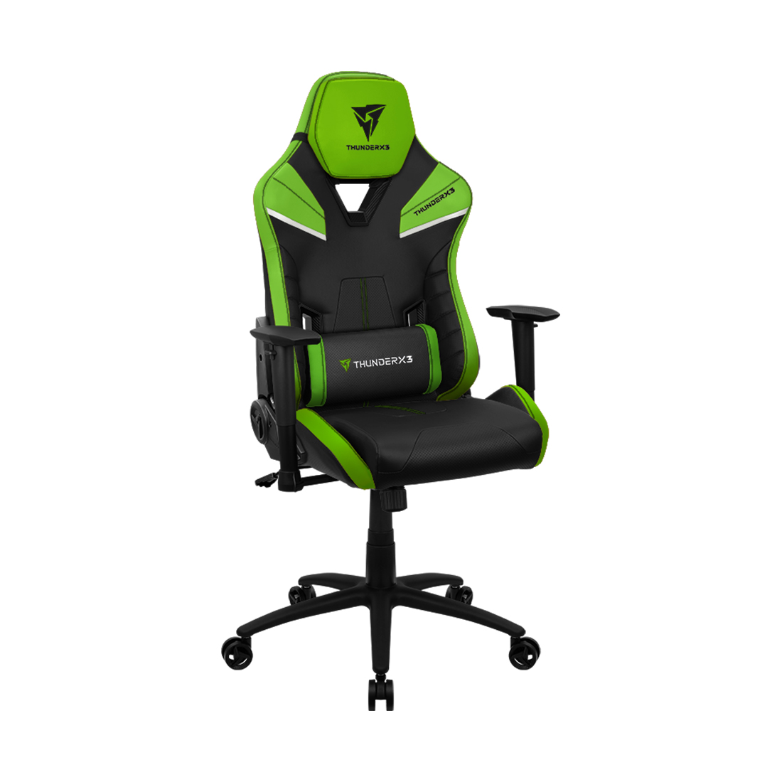 купить Игровое компьютерное кресло, ThunderX3, TC5-Neon Green, Искусственная кожа PU AIR, (Ш)66*(Г)70*(В)125(134) см, Чёрно-Зелёный в Алматы