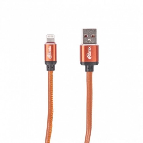 купить Кабель Apple Ritmix RCC-425 lightning-USB 2.5 A Leather в Алматы