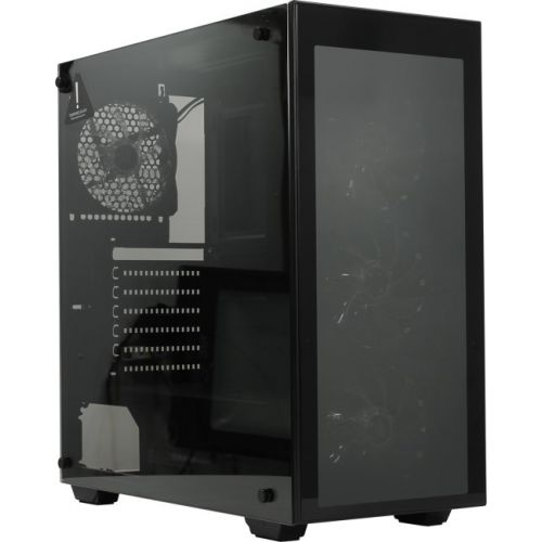 купить Корпус Gamemax Draco Black NEW PWM (4xRGB Fan) ATX 3*3,5 3*2,5 7слот VGA380мм CPU160мм Сталь0,6мм (206мм 435мм 450мм (ШxВxД)) (Передняя панель: 2xUSB3.0 / наушники + микрофон (HD) / Кнопка управления подсветкой) в Алматы