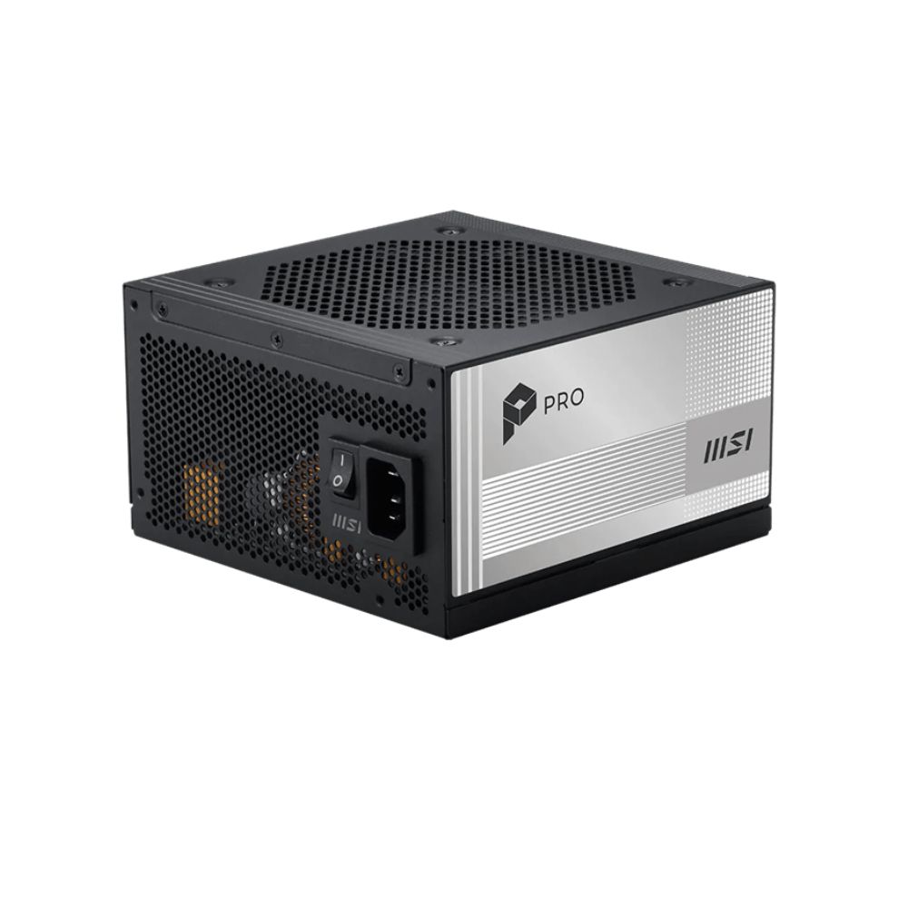 купить Блок питания MSI  850W, PRO A850PL PCIE5, Full Modular, ATX, 80+ PLATINUM, >92%, Fan 120mm, Черный в Алматы