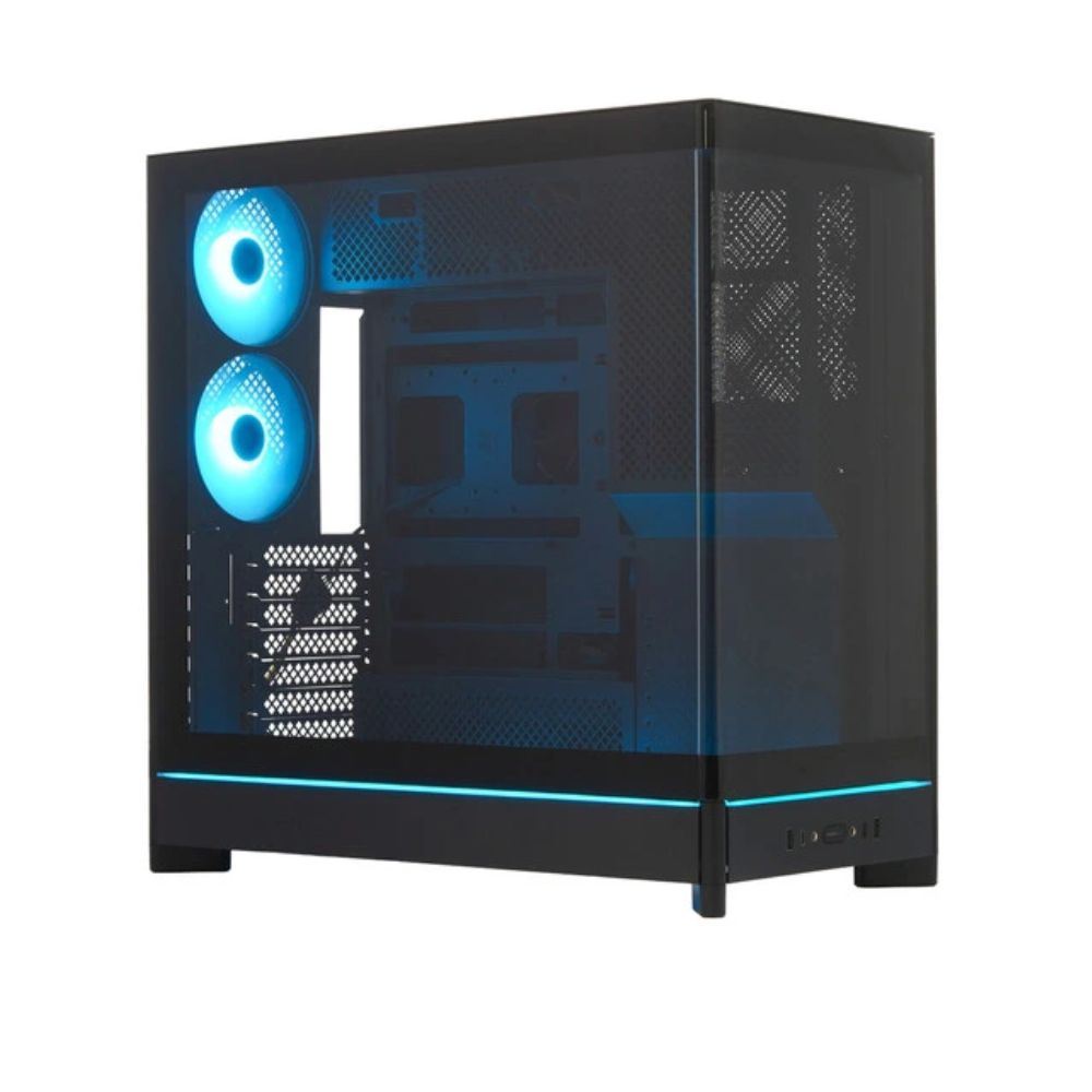 Купить Корпус Montech HS02 PRO (B) ATX/Micro-ATX/Mini-ITX (Back-Connected MB) 2xUSB 1xType-C 1xAudio Черный в Алматы