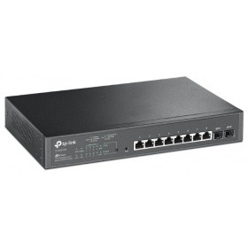 купить Коммутатор PoE Smart GbE  8-портовый Tp-Link TL-SG2210MP <8-Port Gigabit Smart   2 SFP, PoE 802.3af/at (power budget of 150W) > в Алматы