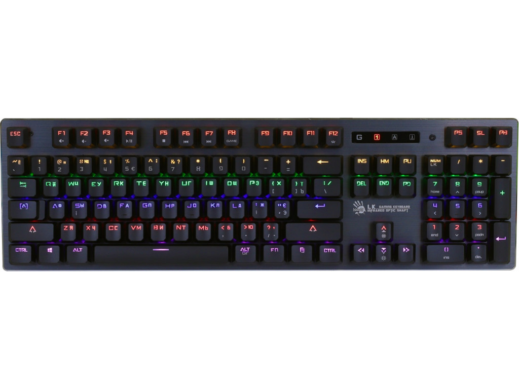 купить Клавиатура игровая Bloody B760 <USB, оптические, 0.2 мс Anti-Ghost: все клавиши> в Алматы