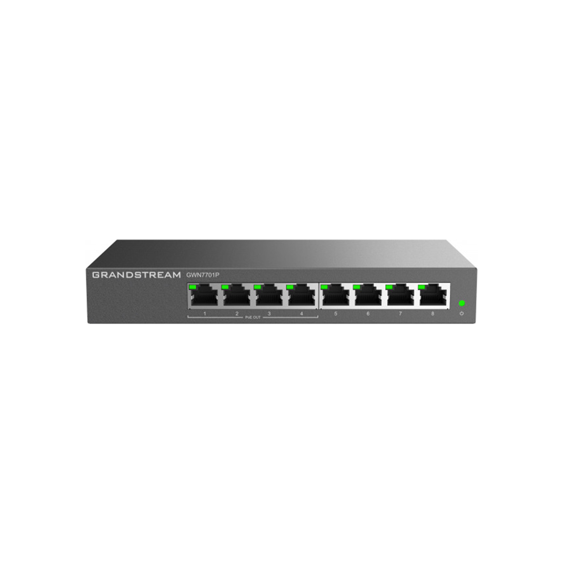 Купить Switch 8 port Grandstream GWN7701P, 8x10/100/1000 Мбит/с, PoE, RJ-45 в Алматы