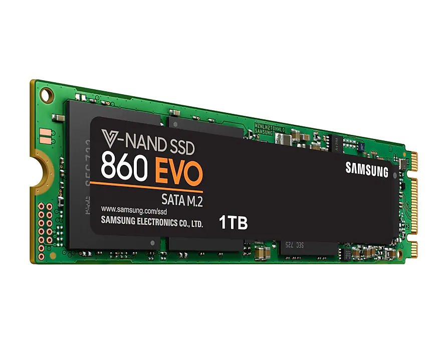 купить Жесткий диск SSD Samsung 860 EVO M.2 1 Тб   MZ-N6E1T0BW /  в Алматы