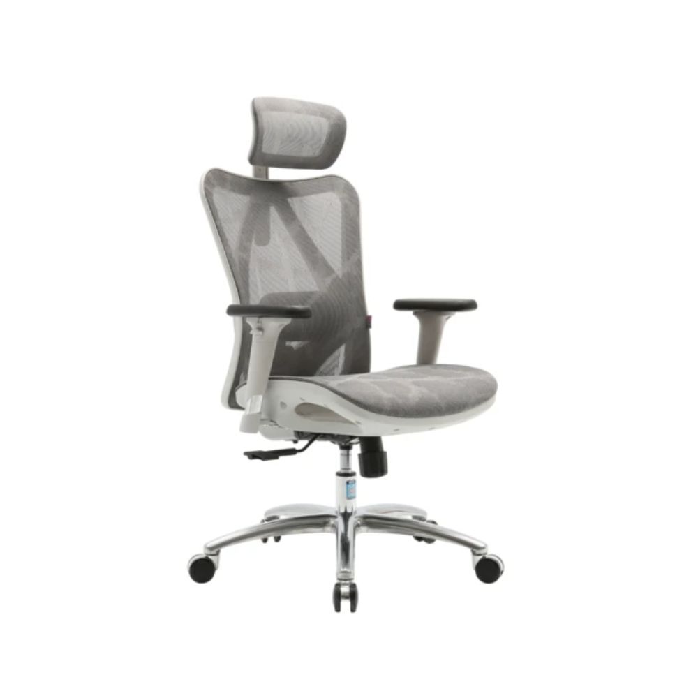 купить Кресло офисное Sihoo M57-009, регулировка высоты, подлокотник 3D, White в Алматы