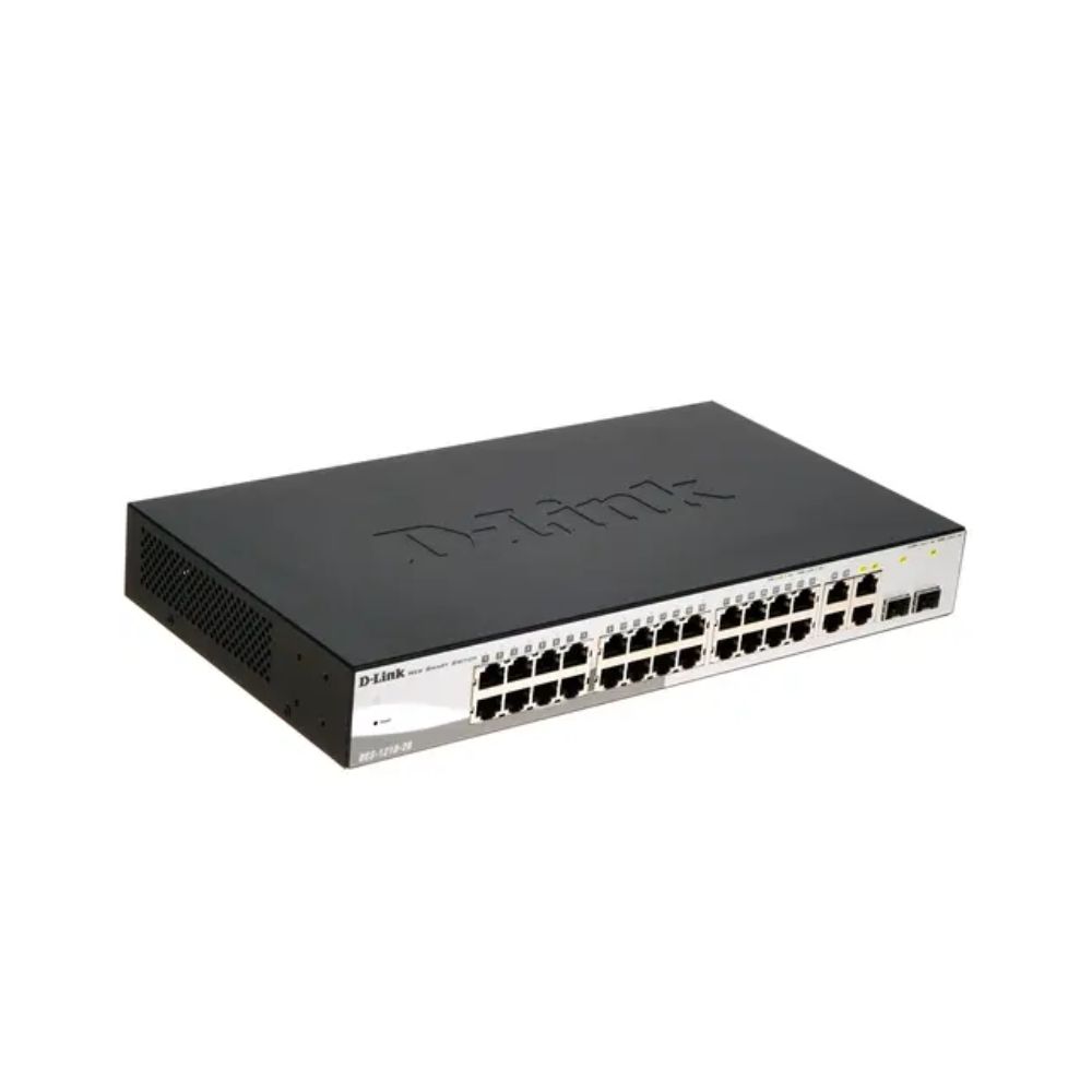 купить D-Link DES-1210-28/C2A Настраиваемый комм  24 порта 10/100  + 4 порта 1000 в Алматы