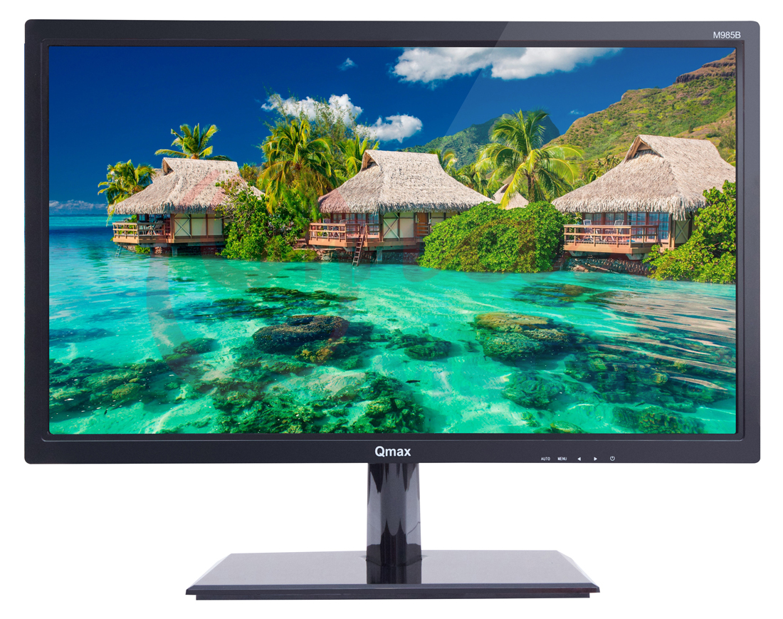 купить Монитор ЖК 18.5* Qmax M985B, Black, 1360x768 (LED), 5ms, 300 cd/m2, 1M:1, D-Sub в Алматы