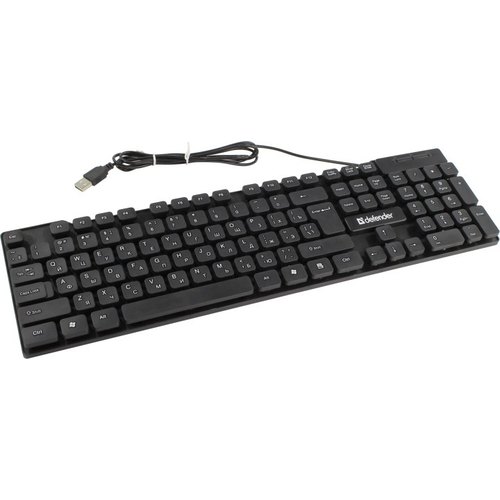 купить Клавиатура проводная Defender Element HB-190 USB RU, черный в Алматы