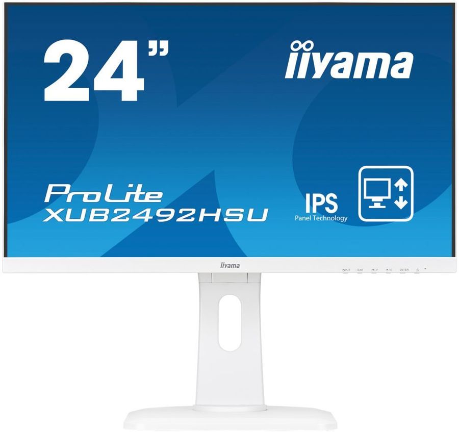 купить Монитор LCD 23.8** [16:9] 1920х1080(FHD) IPS, nonGLARE, 250cd/m2, H178&deg;/V178&deg;, 1000:1, 5М:1, 16.7M Color, 5ms, VGA, HDMI, DP, USB-Hub, Height adj, Pivot, Tilt, Speakers, Audio out, 3Y, White в Алматы
