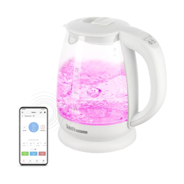 купить Чайник Redmond SkyKettle RK-G211S Белый в Алматы