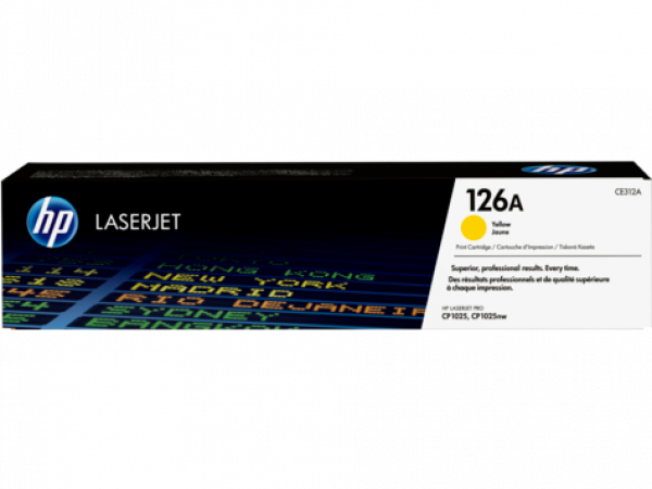 купить Картридж лазерный HP CE312A, Жёлтый, 1000 страниц для Color LaserJet CP1025 в Алматы