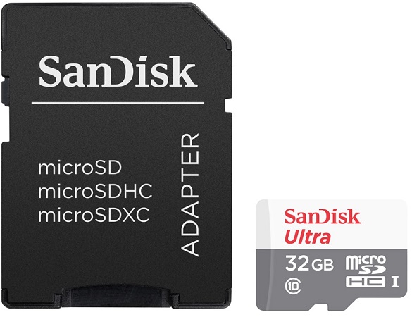 купить Универсальная Карта Памяти для Смартфона SANDISK Ultra Android microSDHC + SD Adapter 32Gb в Алматы