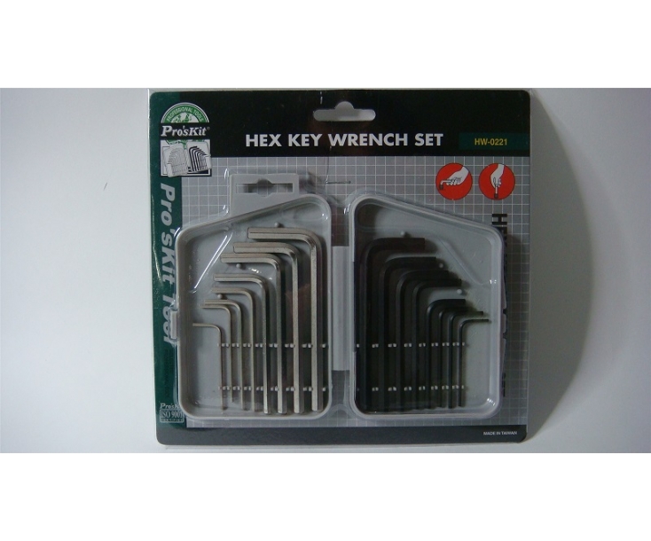 купить HW-0221 Набор шестигранных ключей HEX 16 предметов в Алматы