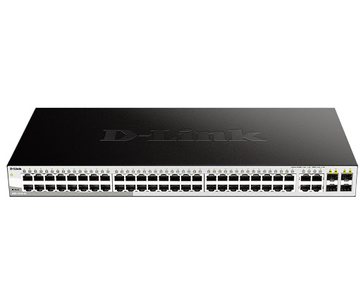 купить D-Link DGS-1210-52/F WebSmart коммутатор  48 портов 10/100/1000  + 4SFP /  в Алматы