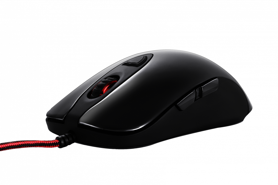 купить Мышь Dream Machines DM1 Pro BLACK <Оптический сенсор PMW3310DH, Плетеный шнур 1.8 m USB 5000 dpi> в Алматы
