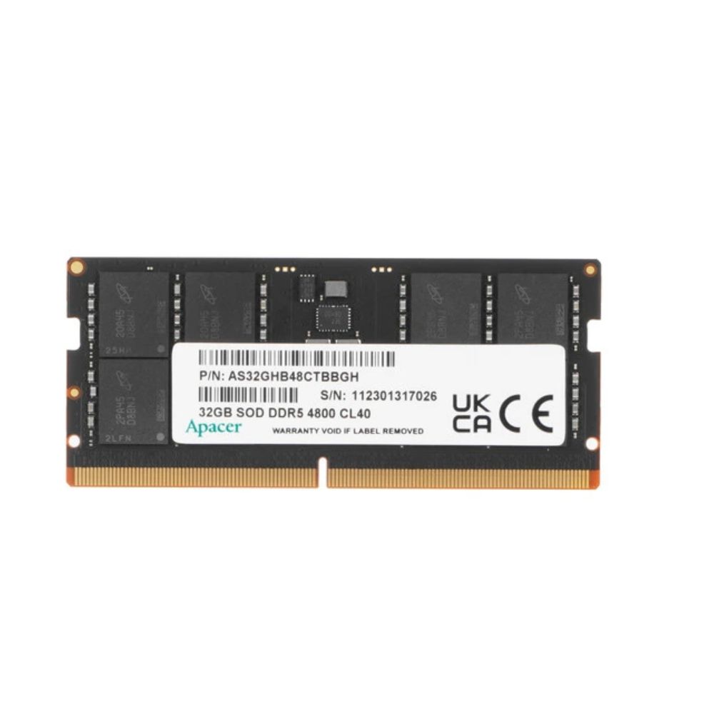 Купить SO-DIMM 32GB DDR5 PC5-38400/4800MHz Apacer, CL40, 1.1V, BOX FS.32G2A.PTH в Алматы