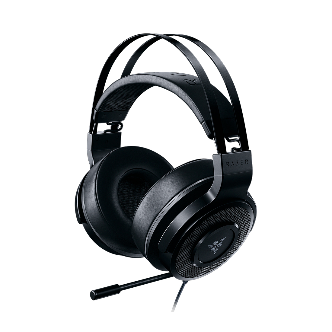 купить Гарнитура, Razer, Thresher Tournament (3.5 mm),  RZ04-02350100-R3M1, Игровая гарнитура, Микрофон выдвижной гибкий, Пульт управления, Динамики 50 мм, 30 мВт, 3.5 Mini Jack   2*3.5 Mini Jack для аудио и микрофона, Чёрный в Алматы