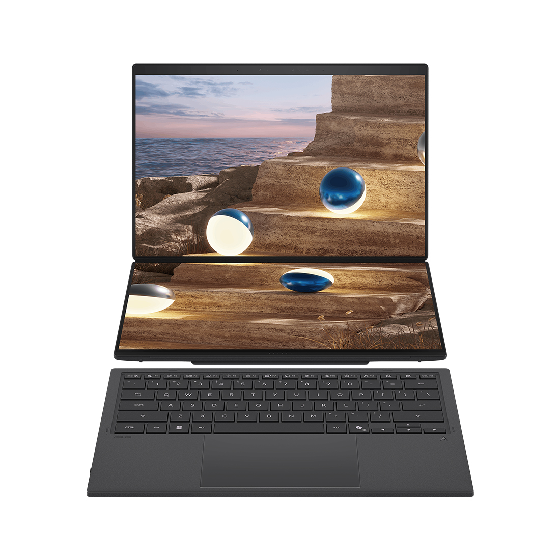Купить Ноутбук ASUS Zenbook Duo UX8407AA-SN152W 14* 3K 144Hz Core Ultra 9 386H 32GB 1TB Win11 в Алматы