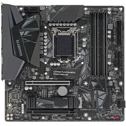 купить Материнская плата Gigabyte Z490M GAMING X LGA1200 4xDDR4 6xSATA RAID M.2 HDMI DP mATX в Алматы
