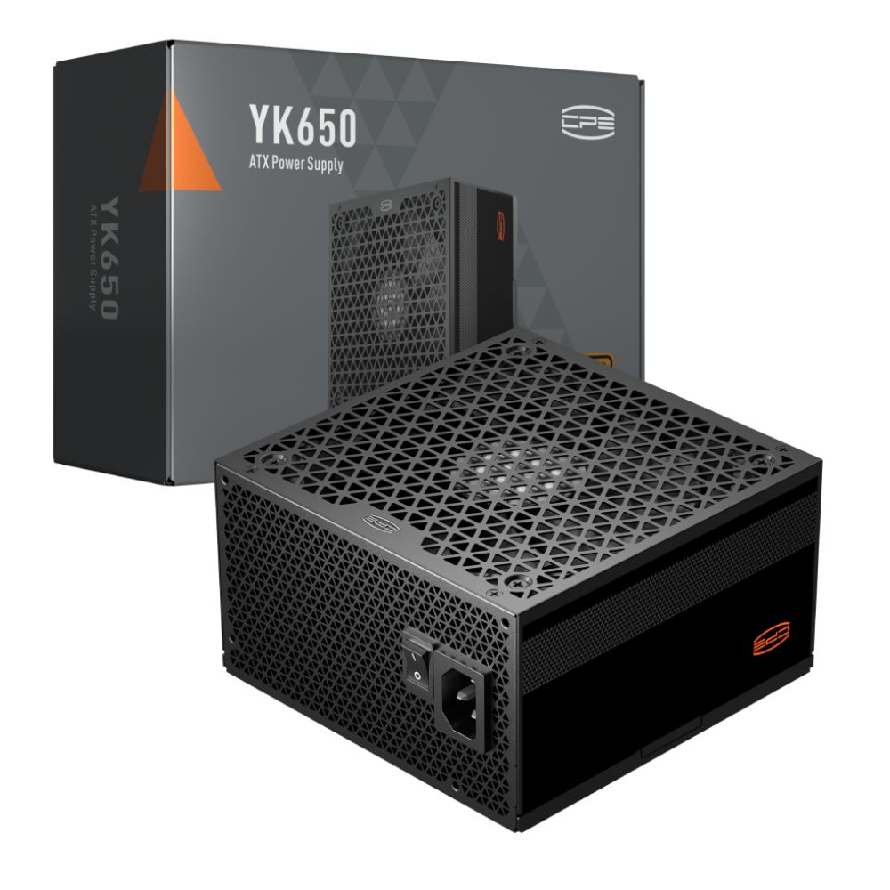 купить Блок питания PCCooler YK650, 650W, Non Modular, 80+ BRONZE, Fan 135mm в Алматы