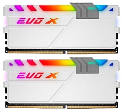 купить Оперативная память  32GB Kit (2x16GB) GEIL DDR4 PC4-21330 2666MHz EVO X II White с RGB подсветкой 19-19-19-43 GEXSG432GB2666C19DC Retail Pack в Алматы