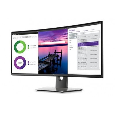 купить Монитор Dell/U3419W/34 **/IPS/3440x1440 Pix/2*HDMI 2.0 (HDCP 2.2)/DP 1.2 (HDCP 2.2)/2*USB 3.0 для подключения к ПК/2*USB 3.0 (на боковой панели) в Алматы