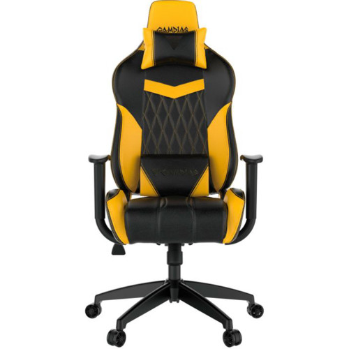 купить Игровое кресло GAMDIAS ACHILLES E2 L BY <Yellow, спинка:86см, наклон: 150, нагрузка: до 200кг> v2 в Алматы