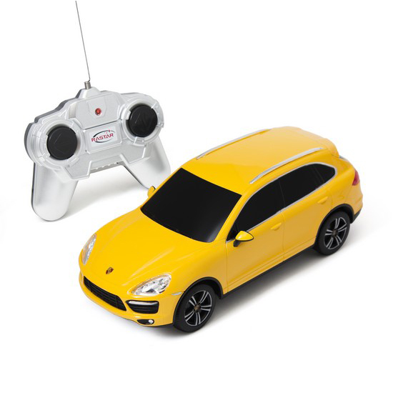 купить Радиоуправляемая машина, RASTAR, 46100Y, 1:24, Porsche Cayenne Turbo, Пластик, 40 Mhz, Жёлтый в Алматы