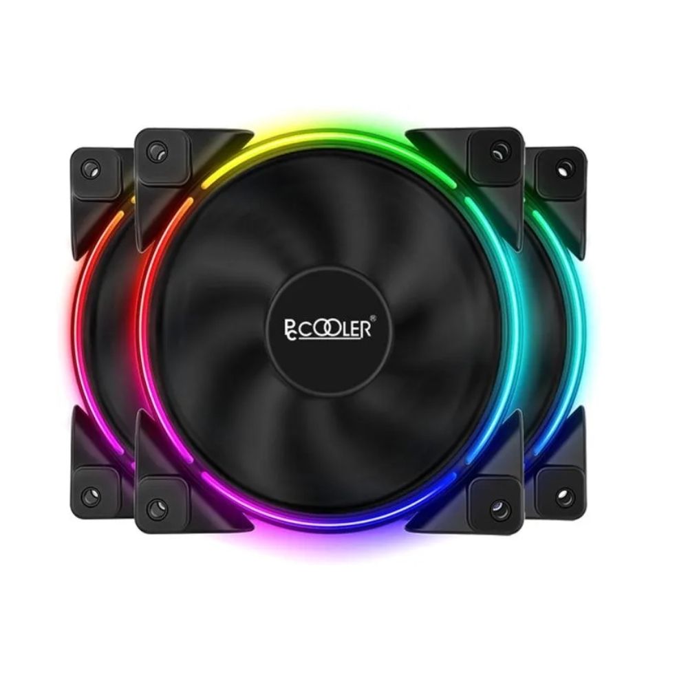 Купить Комплект вентиляторов для корпуса PCCooler Corona FRGB, 3x12cm, 4pin, 1000-1800rpm, 54.5CFM, 31.4dB в Алматы
