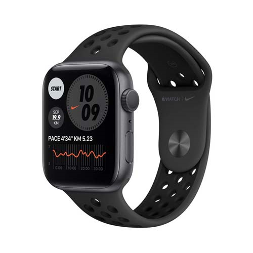 купить Apple Watch Nike Series 6 GPS, 44mm Space Gray Aluminium Case with Anthracite/Black Nike Sport Band - Regular, Model A2292 в Алматы
