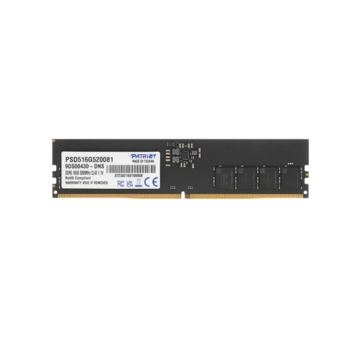 купить Модуль памяти Patriot Signature, PSD516G520081, DDR5, DIMM, 16Gb, 5200Mhz, CL42 в Алматы