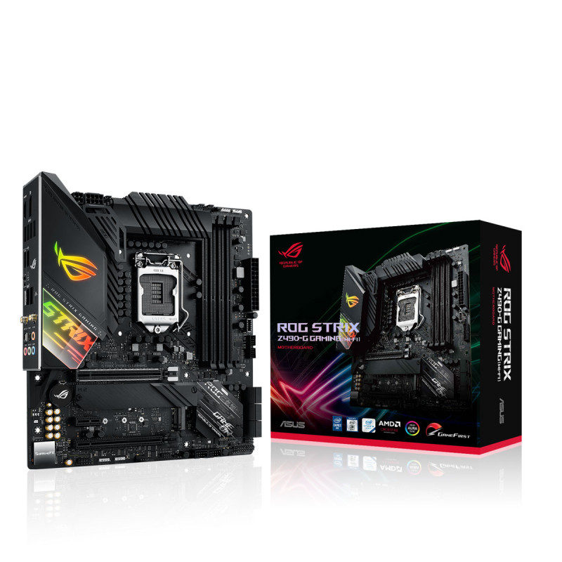 купить Материнская плата ASUS ROG STRIX Z490-G GAMING LGA1200 4xDDR4 6xSATA3 2xM.2 HDMI DP ATX в Алматы