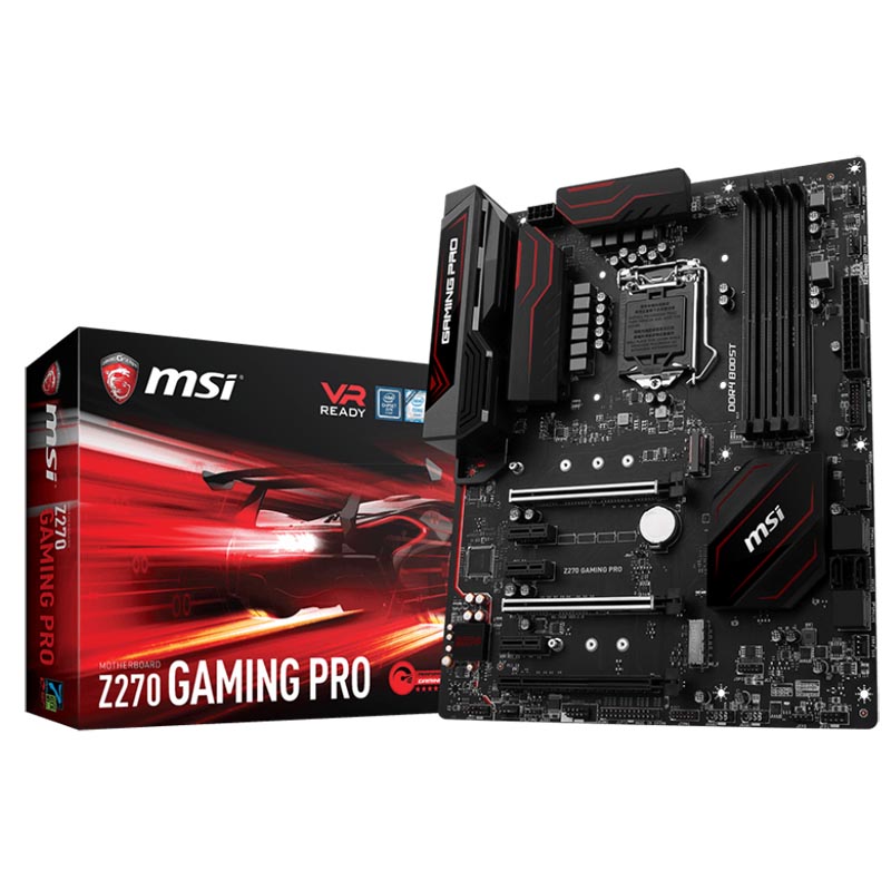купить Сист. плата MSI Z270 GAMING PRO, Z270, 4xDIMM DDR4, 3xPCI-Ex16, 3xPCI-Ex1, 6xSATA, M.2, HDMI, DVI-D, ATX в Алматы