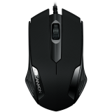 купить CANYON CM-02 wired optical Mouse with 3 buttons, DPI 1000, Black, cable length 1.25m, 120*70*35mm, 0.07kg в Алматы
