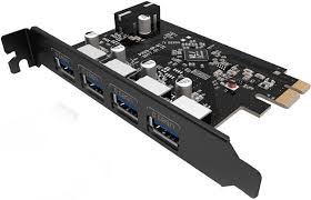 купить Карта расширения USB PCI-E ORICO PVU3-4P-V1 <USB3.0 Тип-A * 4, PCI-E, BLACK> в Алматы