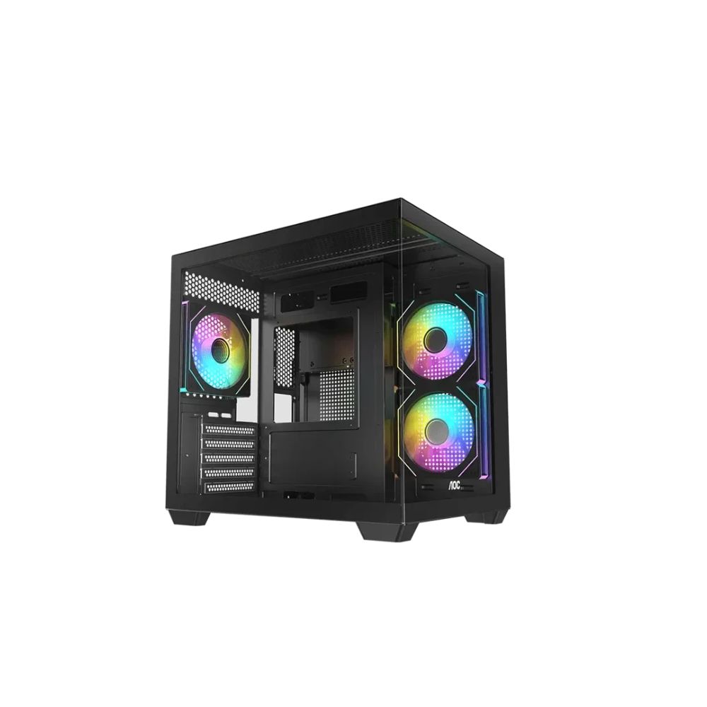 Купить Корпус AOC CG392B 3F M-ATX/ITX 1xUSB2.0 1xUSB3.0 1xType-C 1xAudio/Mic Черный AOC-CG392-BF3V2R0T2-G в Алматы