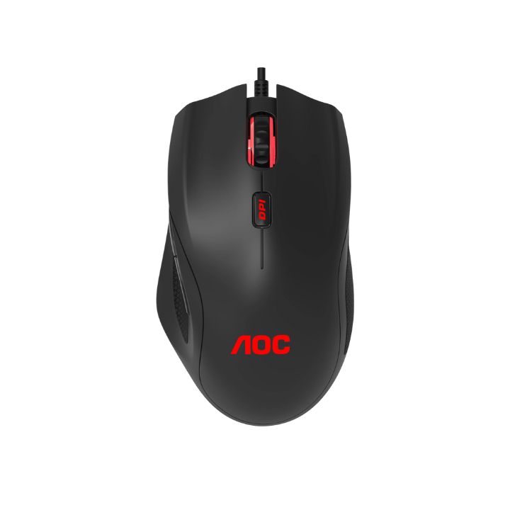 купить Мышь игровая AOC GM200 6 кн. 4200 dpi, USB2.0 кабель 1.8 м Черный GM200DREE в Алматы