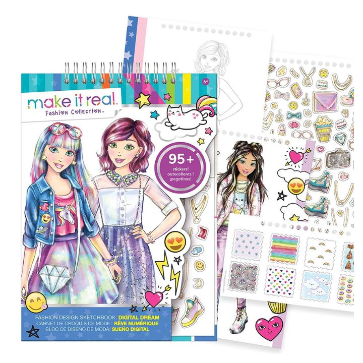 купить Набор для творчества Make It Real Fashion Design Tracing Light Table в Алматы