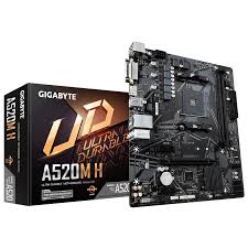 купить Материнская плата Gigabyte A520M H AM4 2xDDR4 4xSATA RAID M.2 DVI HDMI mATX в Алматы