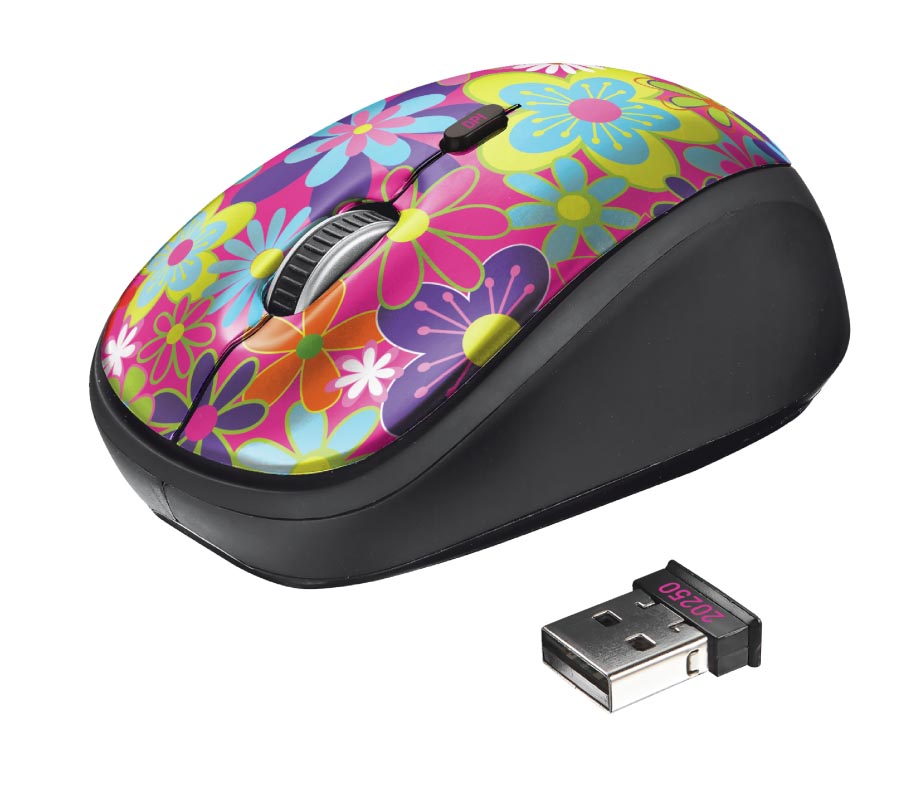 купить Мышь беспроводная Trust YVI WIRELESS MOUSE - FLOWER POWER в Алматы
