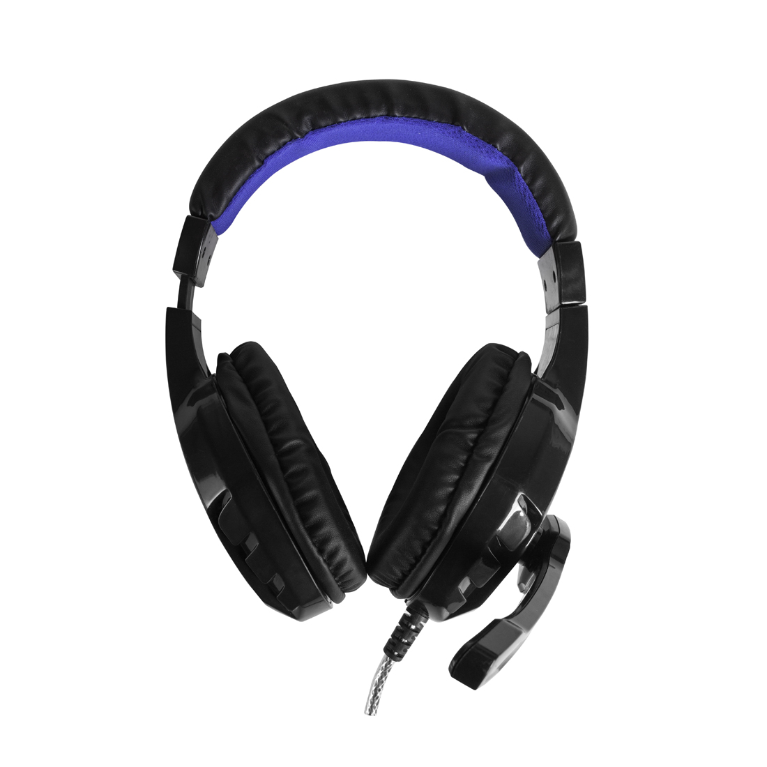 купить Наушники, Delux, DLH-3000, Микрофон, Чёрно-Синий в Алматы