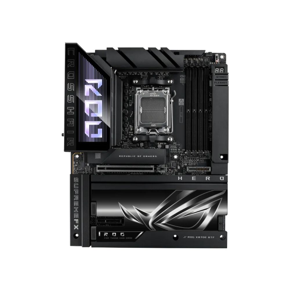 купить Материнская плата ASUS ROG CROSSHAIR X870E HERO BTF AM5 4xDDR5 4xSATA Raid 5xM.2 4xType-C HDMI ATX в Алматы