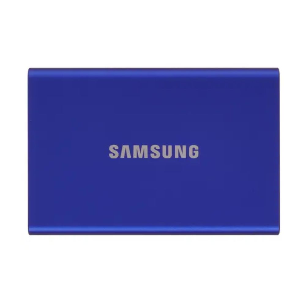 купить Внешний SSD 1000Gb Samsung T7 USB 3.2 Gen.2 (10 Гбит/c)  AES 256, Синий, MU-PC1T0H/WW в Алматы