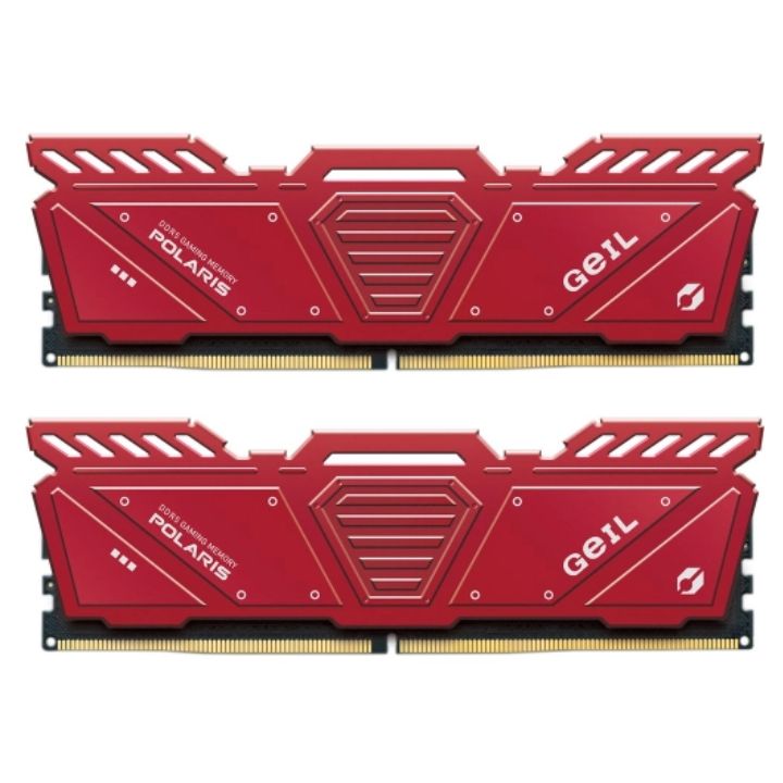 купить Оперативная память 32GB Kit (2x16GB) GEIL Polaris 5200Mhz DDR5 PC5-41600 GOR532GB5200C42DC Red в Алматы